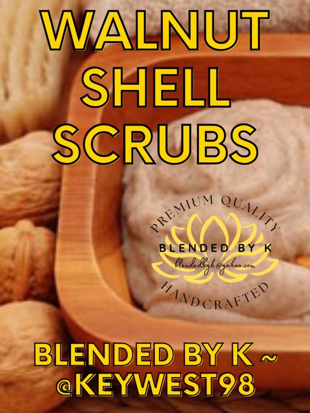 Walnut Shell Scrubs by Blended by K ~ 20 oz